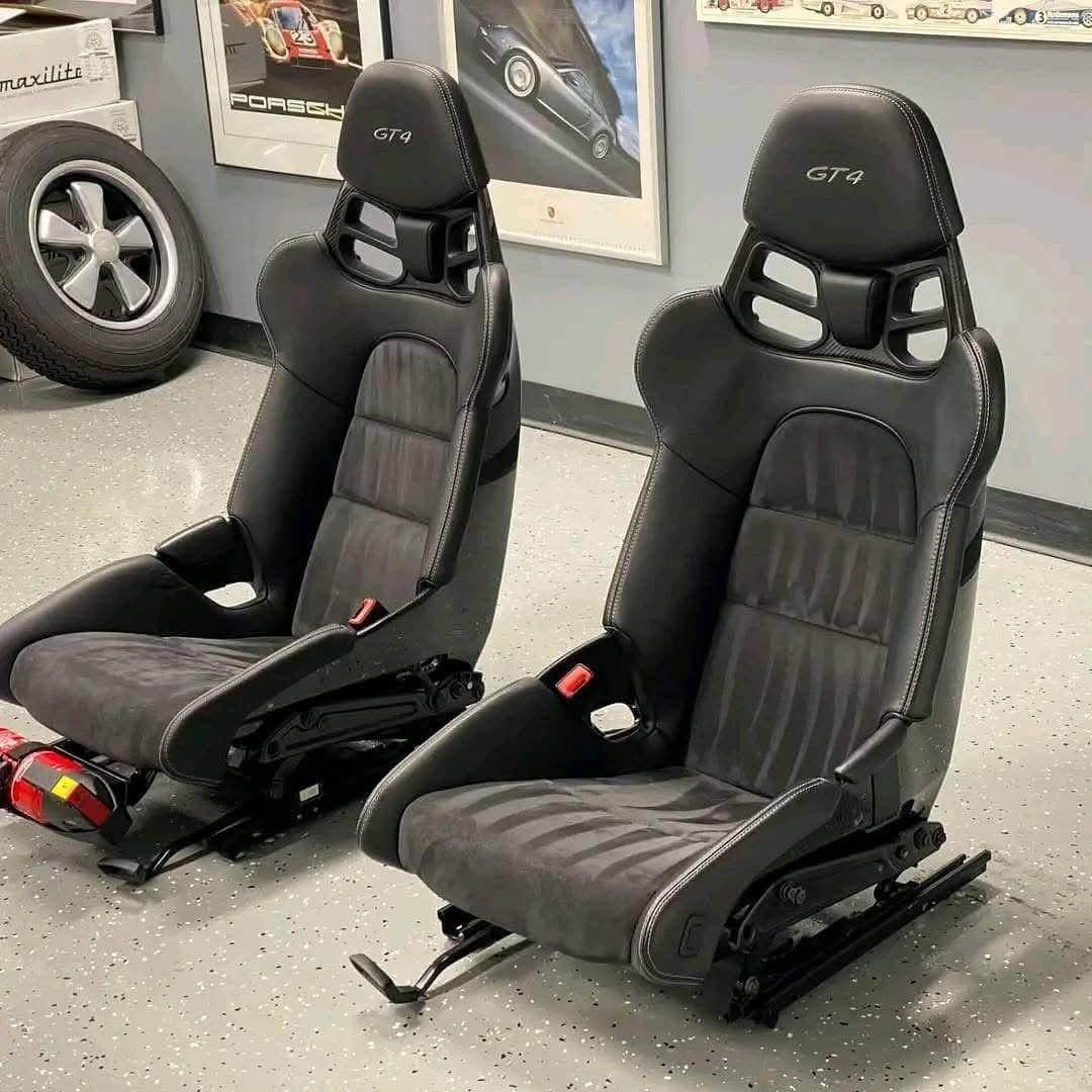 OEM Porsche Cayman GT4 carbon bucket seats