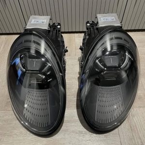 Porsche 992 black LED xenon headlights